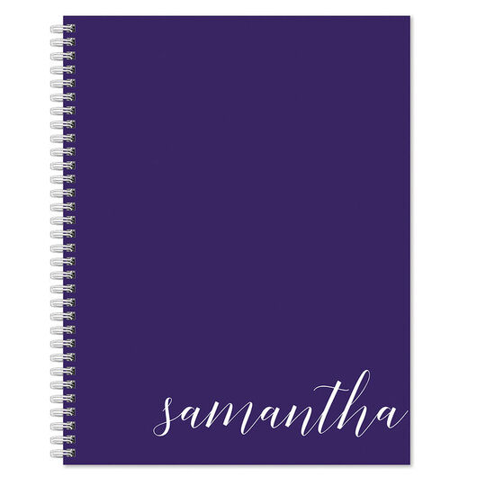 Large Name Spiral Notebook